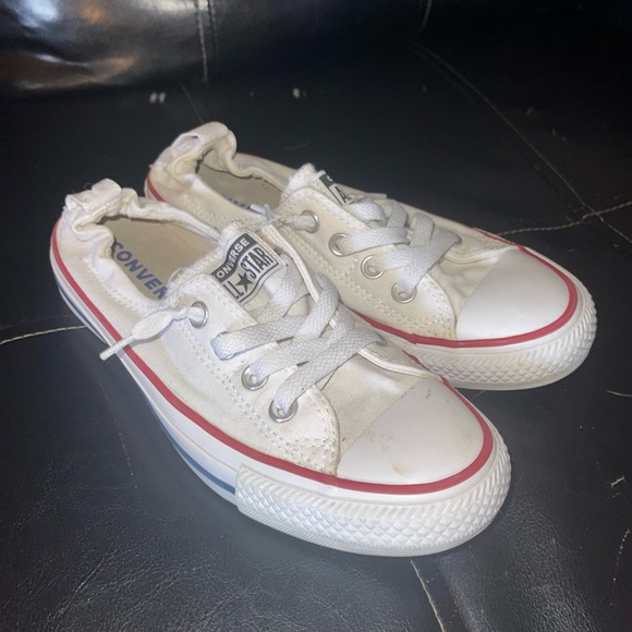 White Low Top Converse - Picture 1 of 3